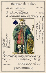 King of Spades from the Petit Etteilla
